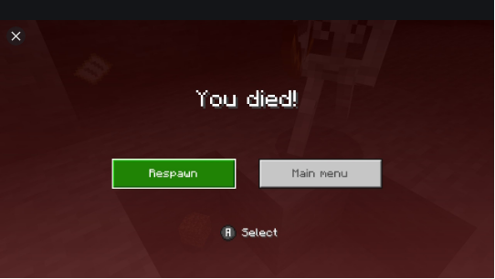 you died minecraft Blank Meme Template