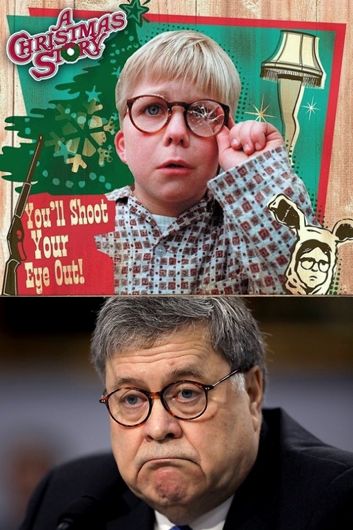 High Quality Ralphie Grows Up to be Bill Barr Blank Meme Template