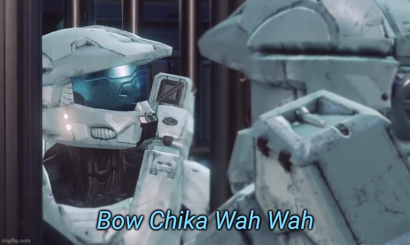 Bow Chika Wah Wah Blank Meme Template