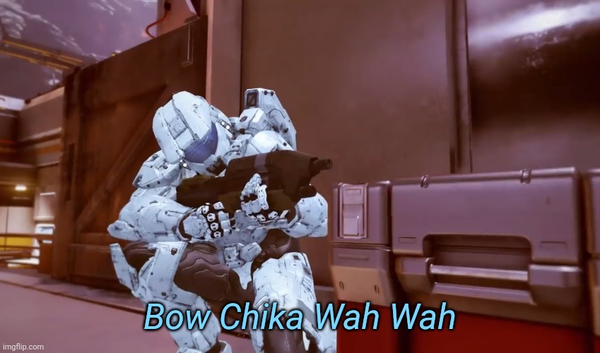 Bow Chika Wah Wah Blank Meme Template