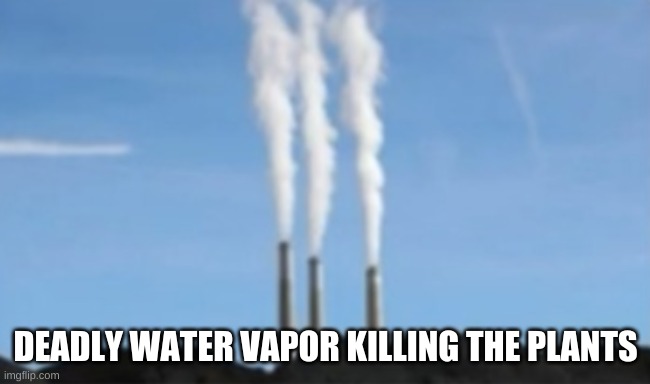 DEADLY WATER VAPOR KILLING THE PLANTS | made w/ Imgflip meme maker
