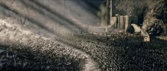 Helm's Deep Rohirrim cavalry charge Blank Meme Template