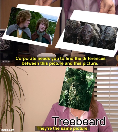 lol | Treebeard | image tagged in memes,they're the same picture | made w/ Imgflip meme maker