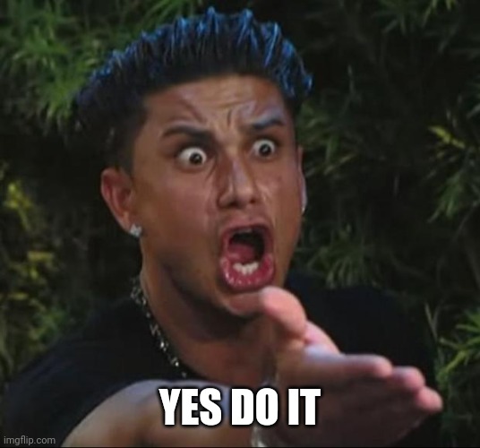 DJ Pauly D Meme | YES DO IT | image tagged in memes,dj pauly d | made w/ Imgflip meme maker