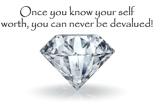 High Quality Diamond Knowing Self Worth Can Never Be Devalued Blank Meme Template