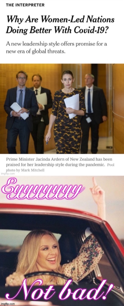 It could be this, or it could be that societies that elect women to higher office are more pro-social & pro-public health. | image tagged in women,pandemic,covid-19,coronavirus,presidents,leadership | made w/ Imgflip meme maker