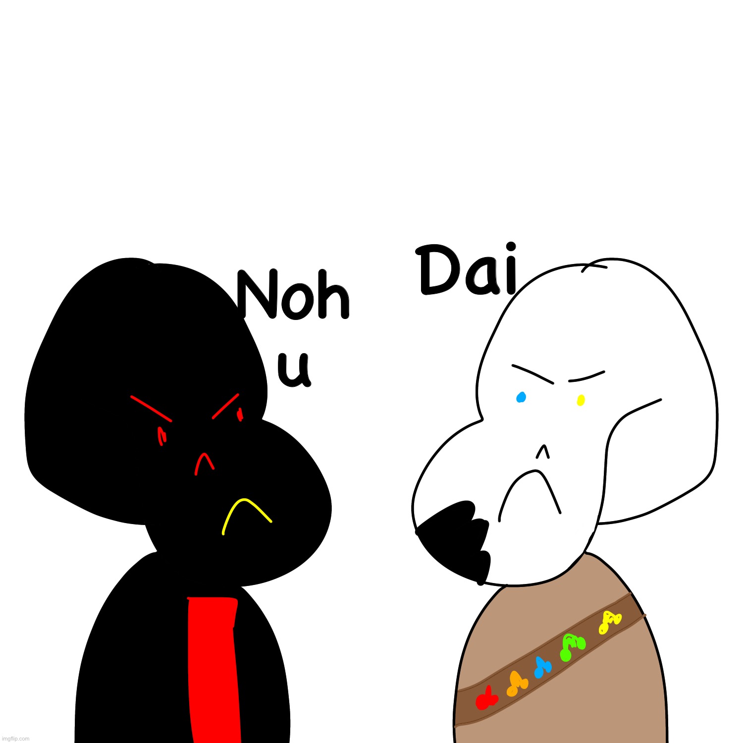 How to not draw with Psychocat: Enk Saes vs Errape Saes | Noh u; Dai | image tagged in memes,funny,sans,undertale,ink,error | made w/ Imgflip meme maker