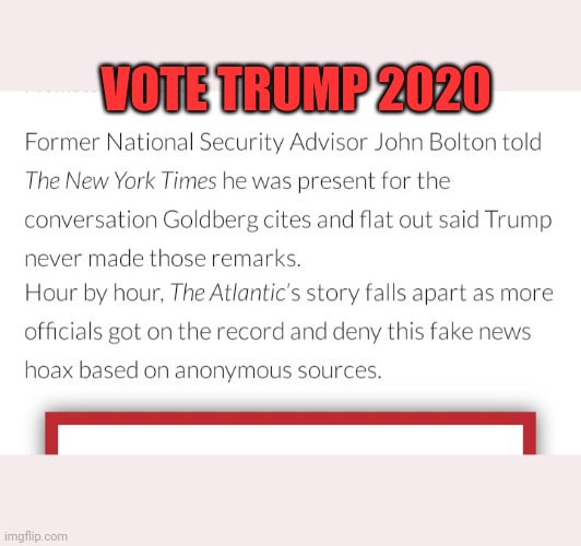 VOTE TRUMP 2020 | made w/ Imgflip meme maker