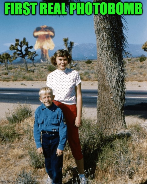 photobomb | FIRST REAL PHOTOBOMB | image tagged in photobomb,desert | made w/ Imgflip meme maker