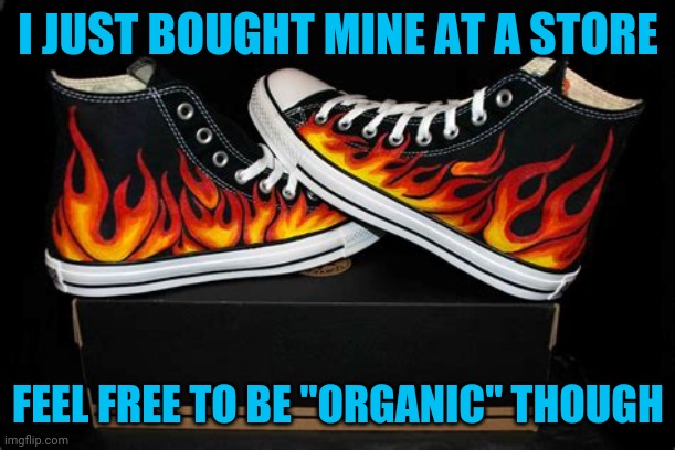 I JUST BOUGHT MINE AT A STORE FEEL FREE TO BE "ORGANIC" THOUGH | made w/ Imgflip meme maker