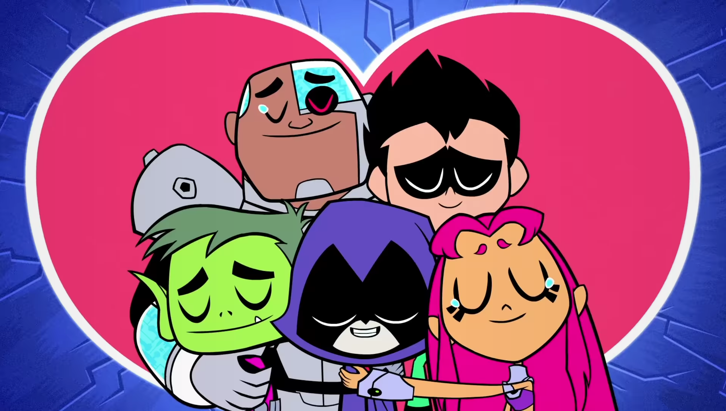 Teen Titans Go (Group Hug) Blank Meme Template