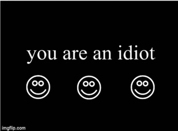 you are an idiot! - Imgflip