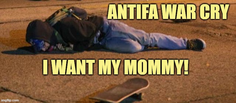 ANTIFA WAR CRY I WANT MY MOMMY! | made w/ Imgflip meme maker