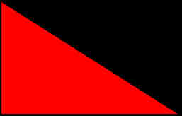 Red and black flag Blank Meme Template