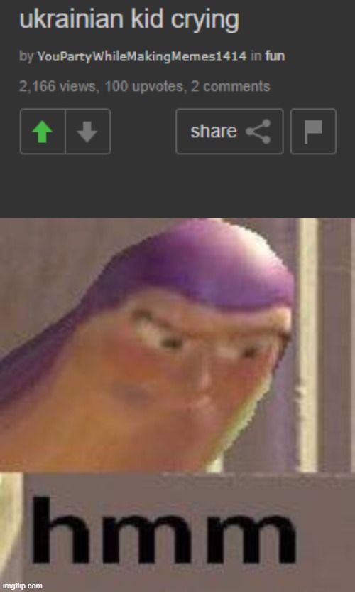 image tagged in buzz lightyear hmm | made w/ Imgflip meme maker