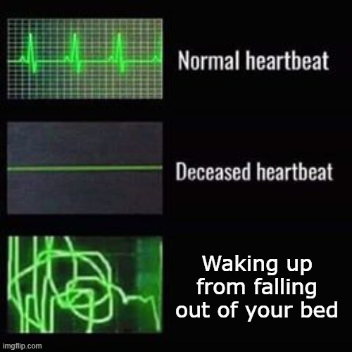 I actually almost died once doing this at a hotel.... | image tagged in memes,heartbeat rate,falling | made w/ Imgflip meme maker