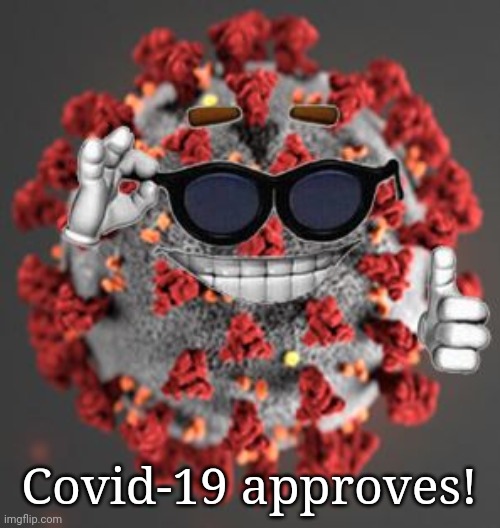 Coronavirus | Covid-19 approves! | image tagged in coronavirus | made w/ Imgflip meme maker