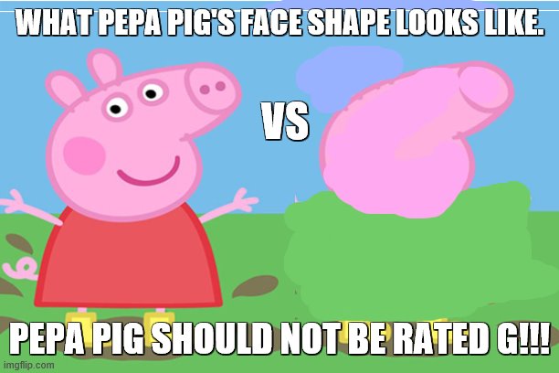 Pepa pig face shape - Imgflip