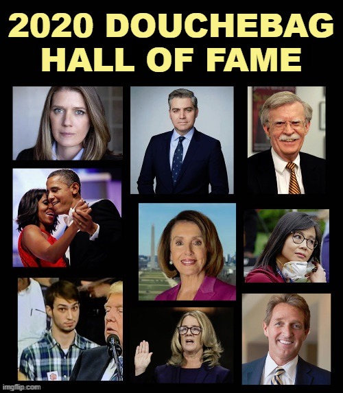 2020 DOUCHEBAG
HALL OF FAME | made w/ Imgflip meme maker