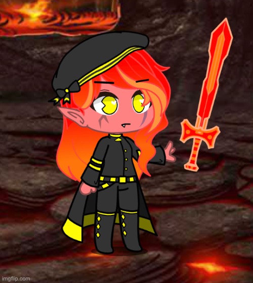 This is a Fire elemental elf, I’m taking name ideas | made w/ Imgflip meme maker