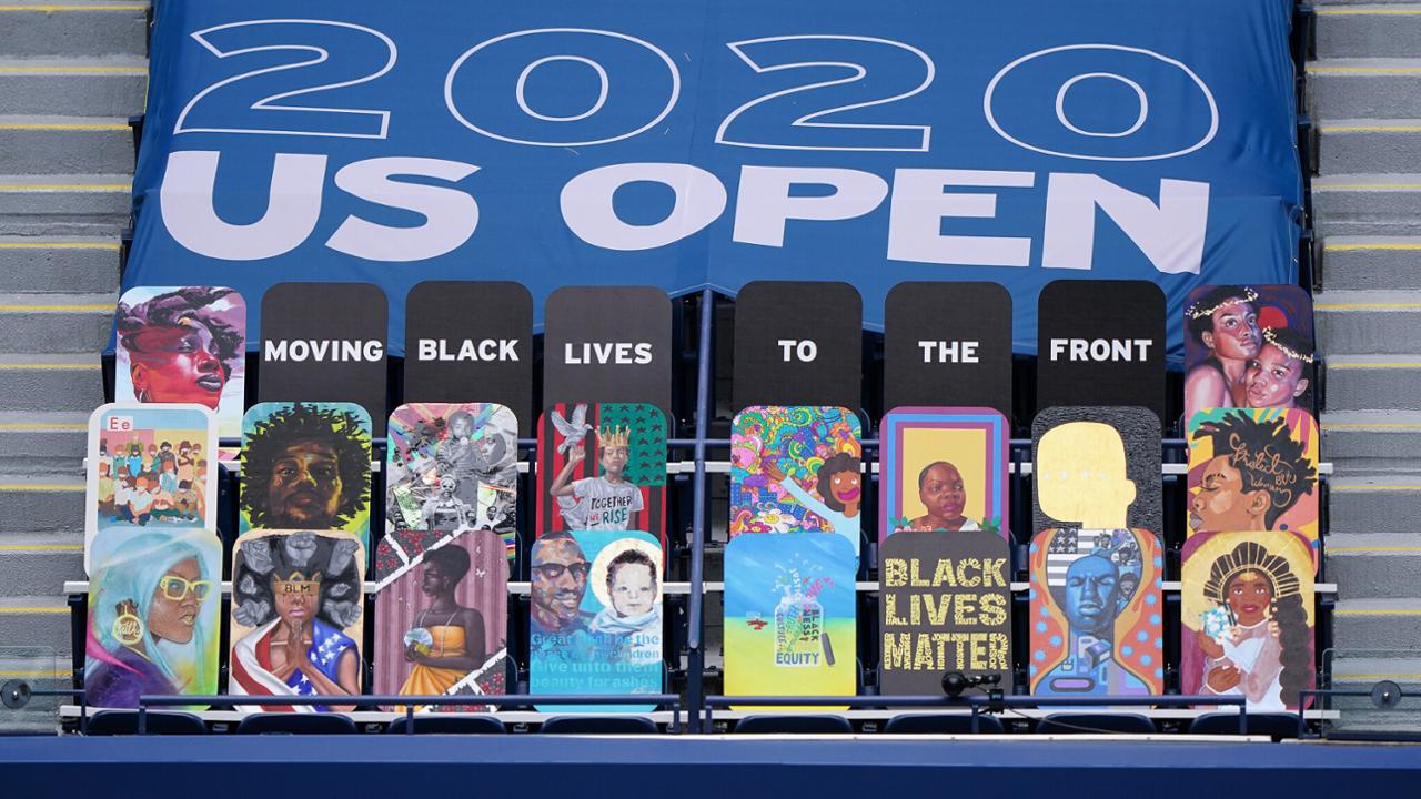 US Open 2020 Black lives matter Blank Meme Template
