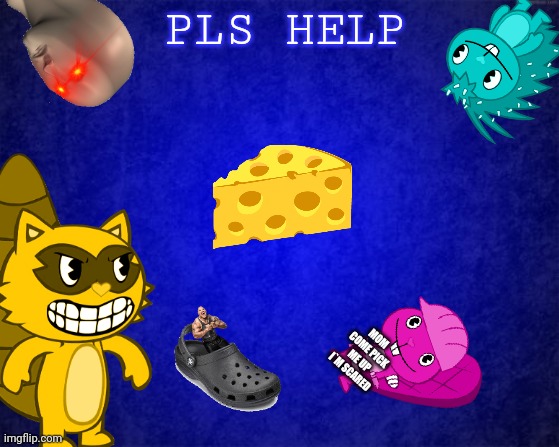 Gradient blue background | PLS HELP; MOM COME PICK ME UP I`M SCARED | image tagged in gradient blue background,htf | made w/ Imgflip meme maker