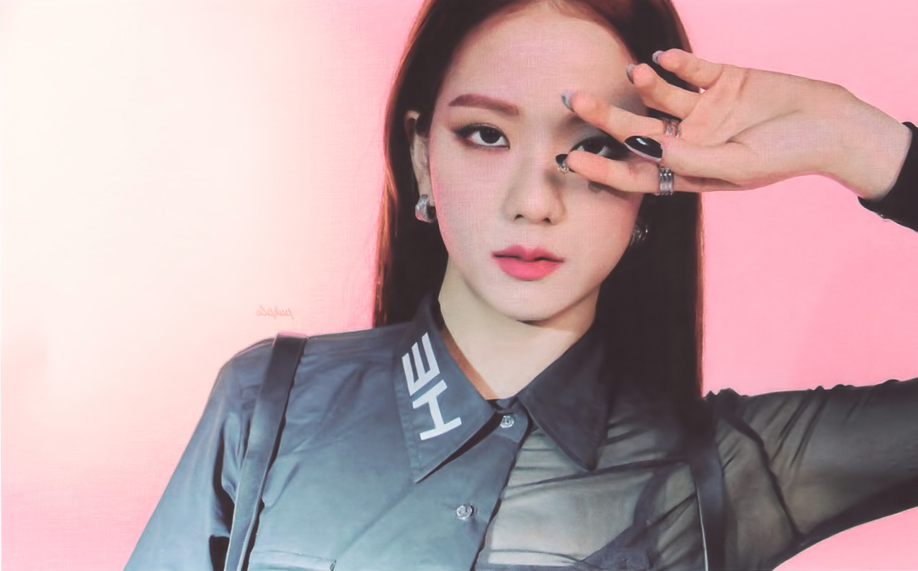 High Quality Blackpink Jisoo (mirror or reversed edited) Blank Meme Template