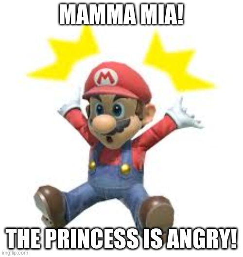 MAMMA MIA! THE PRINCESS IS ANGRY! | made w/ Imgflip meme maker