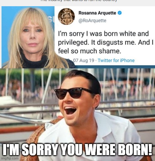 I'M SORRY YOU WERE BORN! | image tagged in memes,leonardo dicaprio wolf of wall street | made w/ Imgflip meme maker