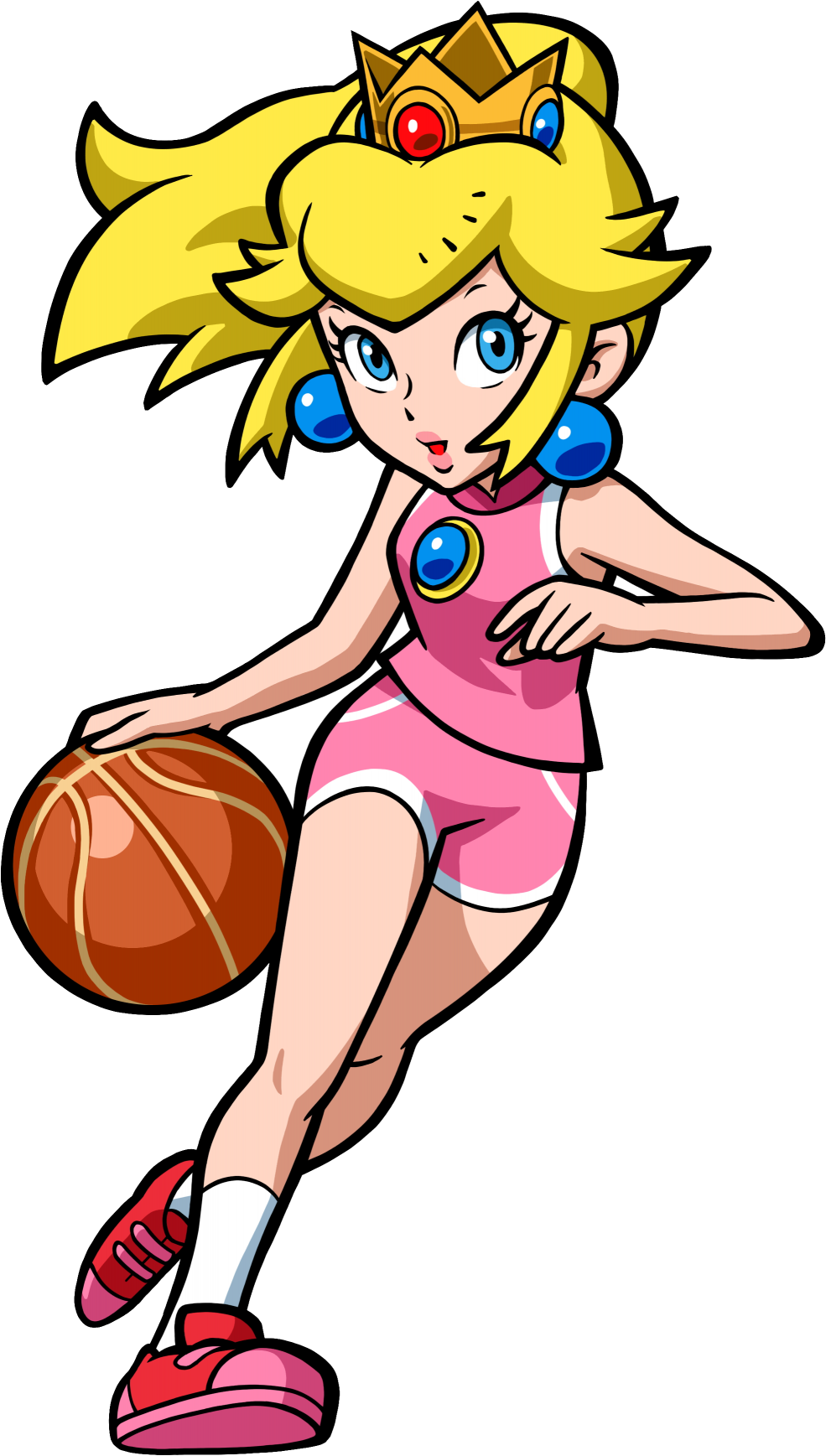 High Quality Princess Peach Basketball Blank Meme Template