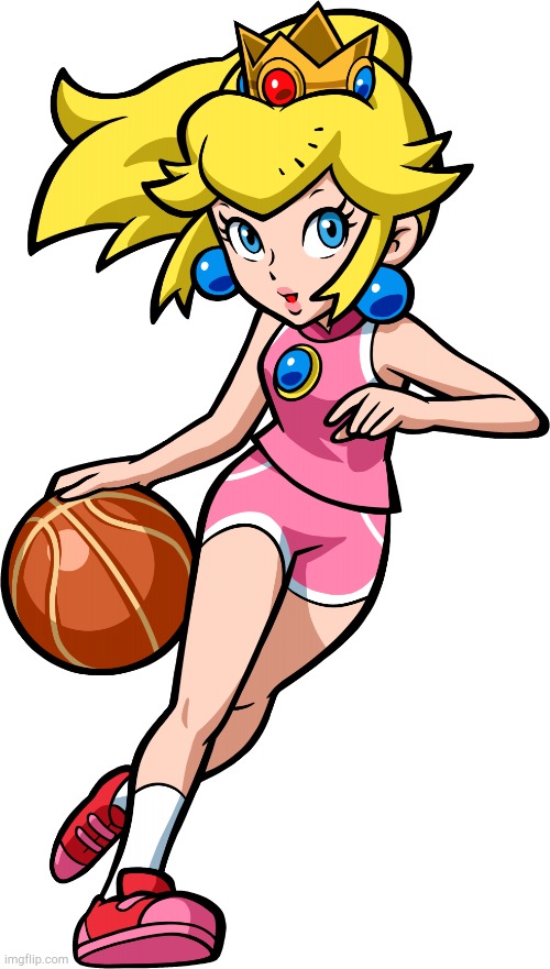 Princess Peach Basketball | image tagged in princess peach basketball | made w/ Imgflip meme maker