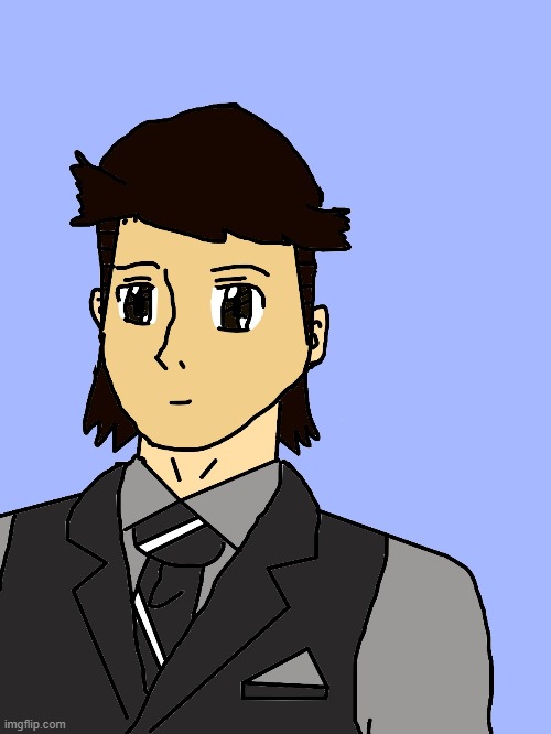 Please Don't Judge, But This is the First Mike Dixon Drawing I've Done Digitally | image tagged in art,original character,anime,memes,digital art,mike dixon | made w/ Imgflip meme maker