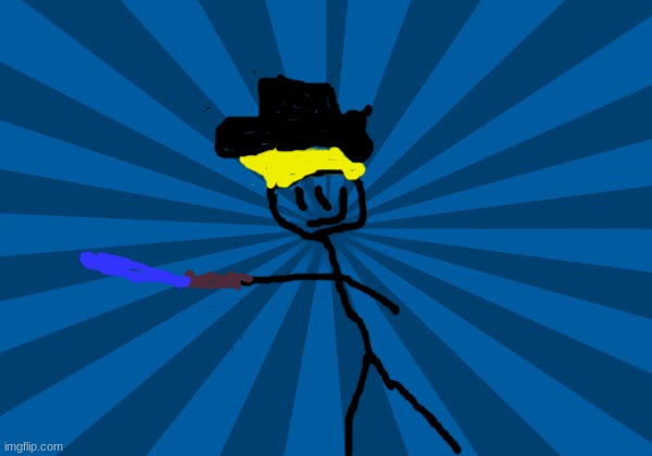 Look at this crappy drawing of my OC | image tagged in oc,stickman,drawing | made w/ Imgflip meme maker