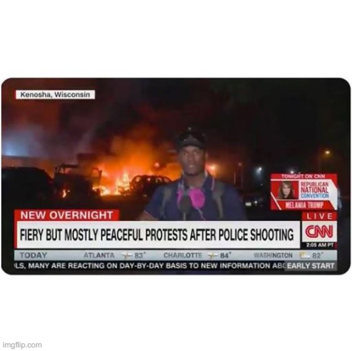 CNN Fiery but Peaceful | image tagged in cnn fiery but peaceful | made w/ Imgflip meme maker