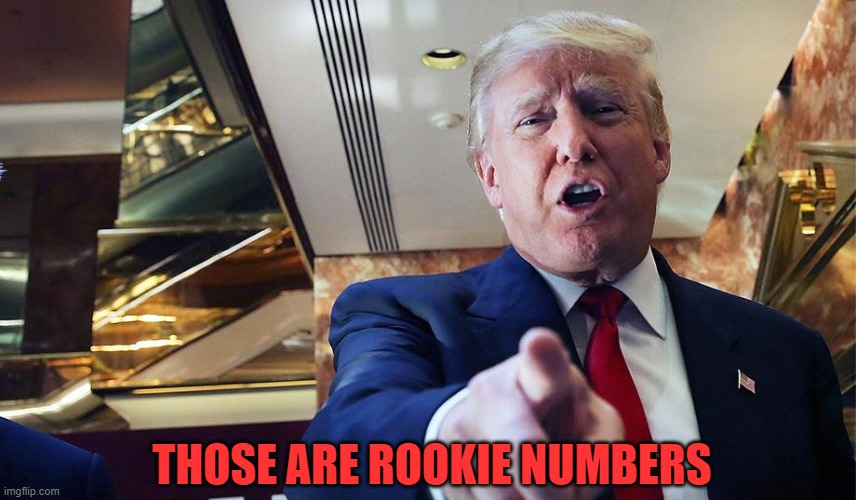 Trump I Want You | THOSE ARE ROOKIE NUMBERS | image tagged in trump i want you | made w/ Imgflip meme maker
