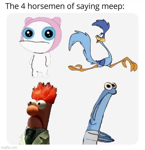meep | image tagged in road runner,fish,idk | made w/ Imgflip meme maker