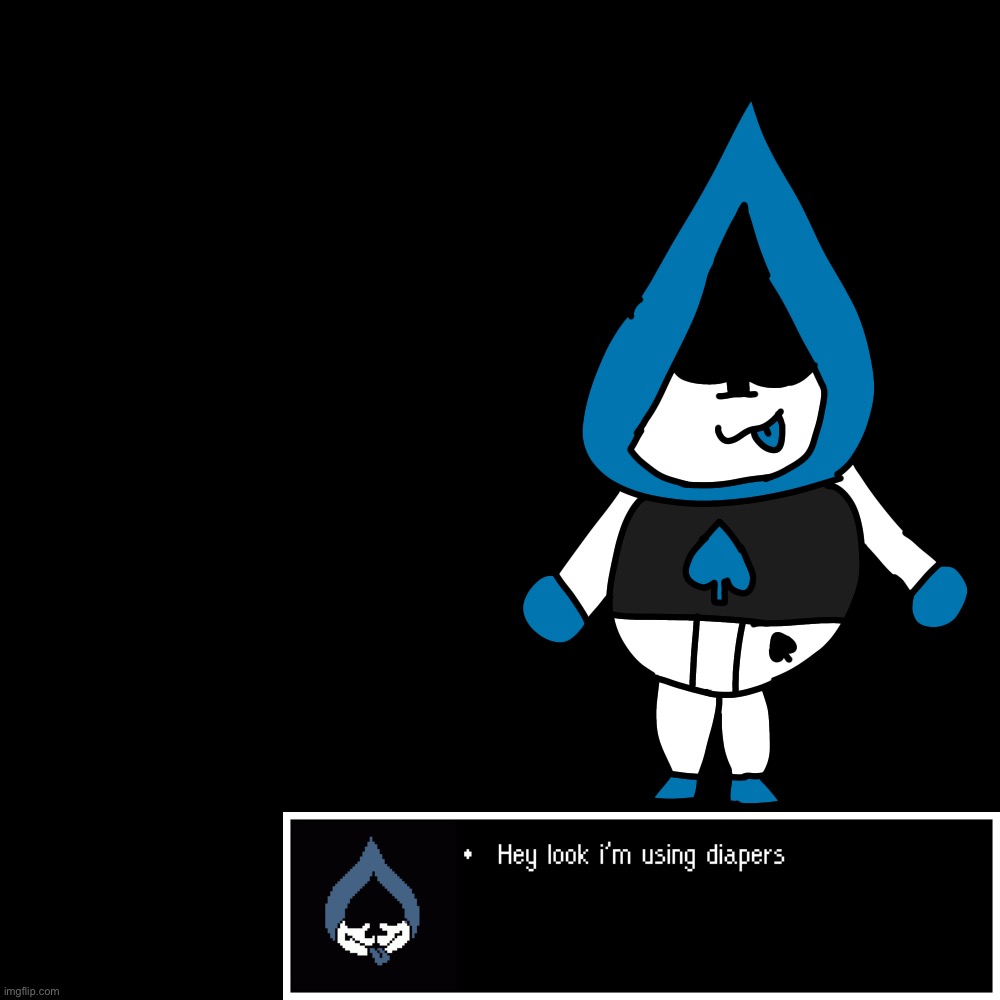 I don’t know what did i doing with my life XD. So here, Lancer with diapers XD | image tagged in memes,funny,deltarune,drawings | made w/ Imgflip meme maker