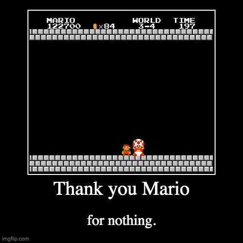 F*ck You Mario | image tagged in funny,demotivationals | made w/ Imgflip demotivational maker