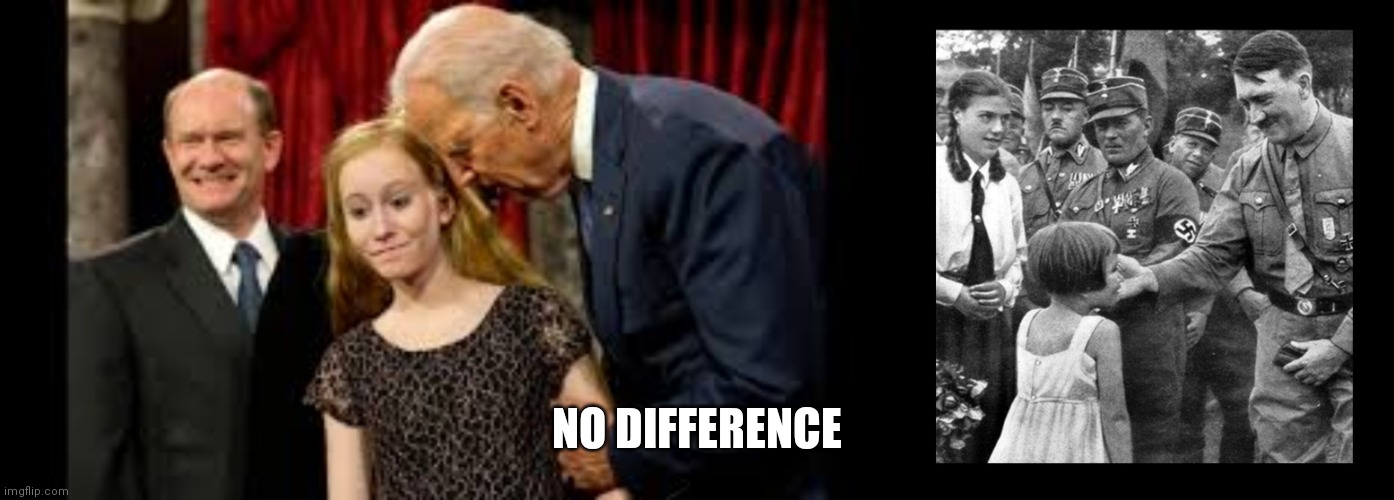 NO DIFFERENCE | image tagged in child molester,creepy joe biden | made w/ Imgflip meme maker