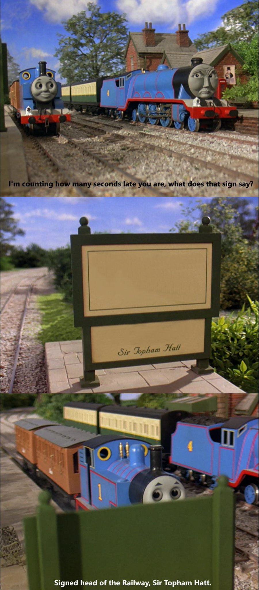 High Quality Sodor Railway Sign Blank Meme Template