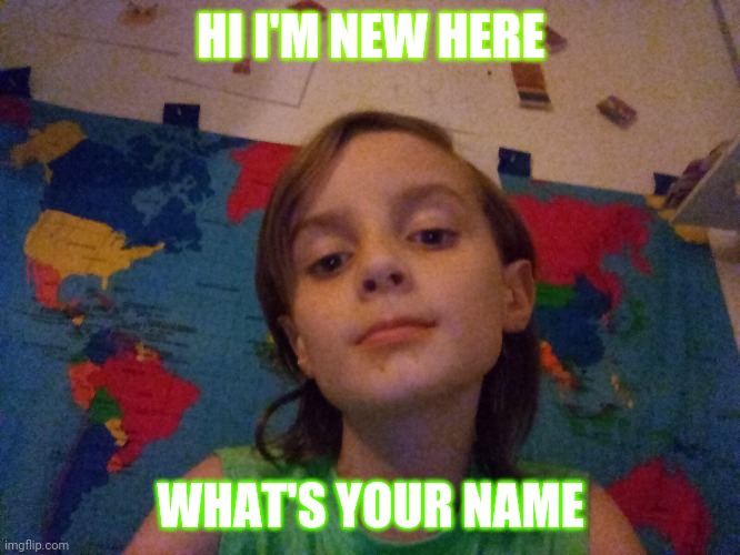 HI I'M NEW HERE; WHAT'S YOUR NAME | made w/ Imgflip meme maker
