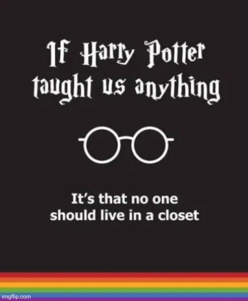 Harry potter and LGBTQ together!!! | image tagged in lgbtq,harry potter | made w/ Imgflip meme maker