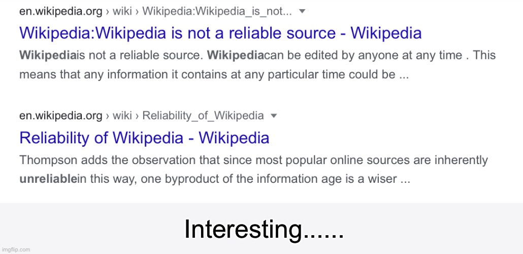 Interesting...... | image tagged in wikipedia | made w/ Imgflip meme maker