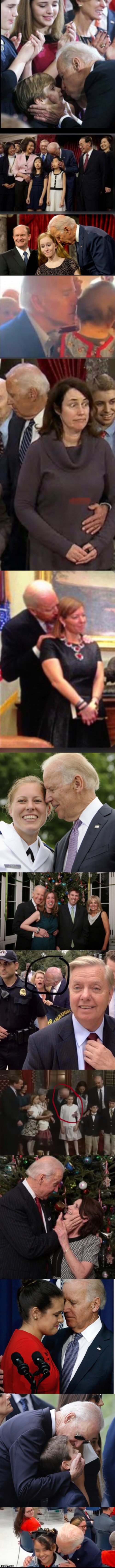 Creepy Joe’s fold-out wallet pics | image tagged in joe biden,dnc,democrats | made w/ Imgflip meme maker