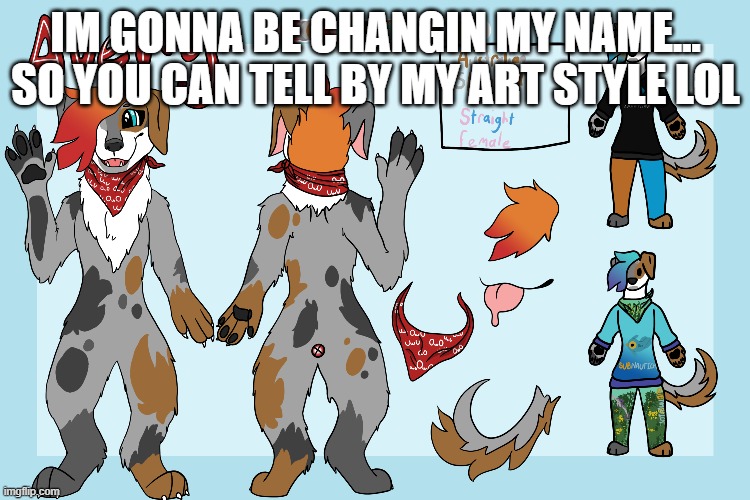 changin my name | IM GONNA BE CHANGIN MY NAME... SO YOU CAN TELL BY MY ART STYLE LOL | image tagged in name | made w/ Imgflip meme maker