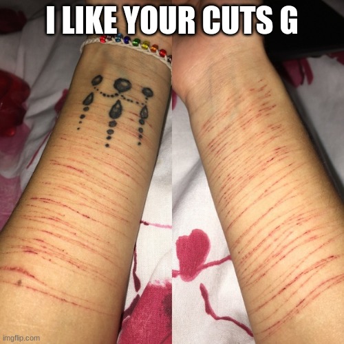 i like your cuts g | I LIKE YOUR CUTS G | image tagged in memes,dark humor | made w/ Imgflip meme maker