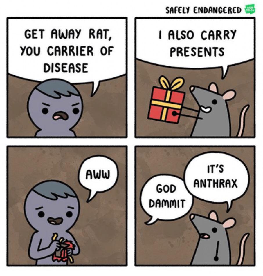 Rat present Blank Meme Template