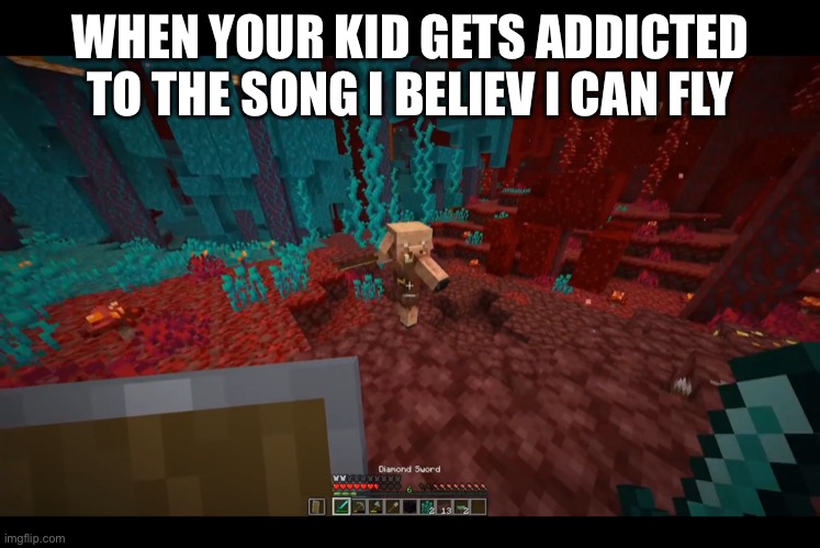 This is funny dancing | WHEN YOUR KID GETS ADDICTED TO THE SONG I BELIEV I CAN FLY | image tagged in pig | made w/ Imgflip meme maker