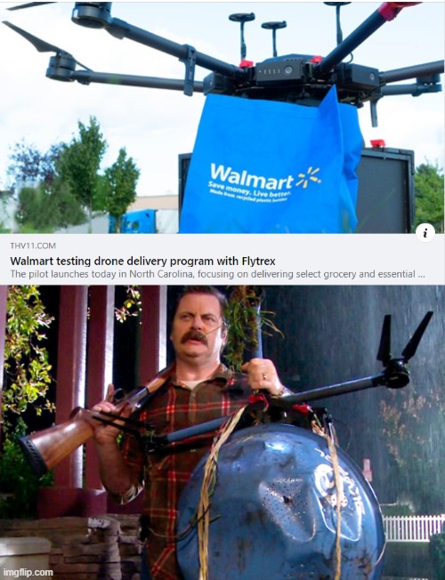 Walmart Grizzle Dump | image tagged in parks and rec,parks and recreation,ron swanson | made w/ Imgflip meme maker
