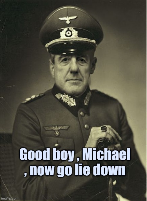 Good Guy Mueller | Good boy , Michael , now go lie down | image tagged in good guy mueller | made w/ Imgflip meme maker